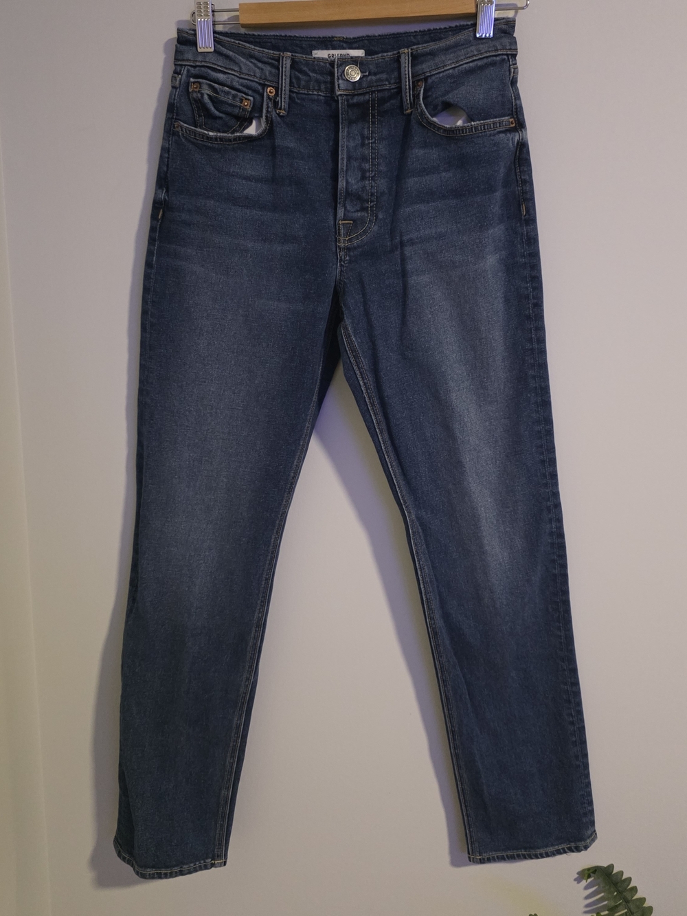 GRLFRND Helena Women’s Jeans Size 26 Dark Wash Blue Straight Leg Denim